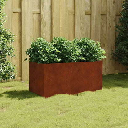 Maceta De Acero Corten 80x40x40 Cm_1