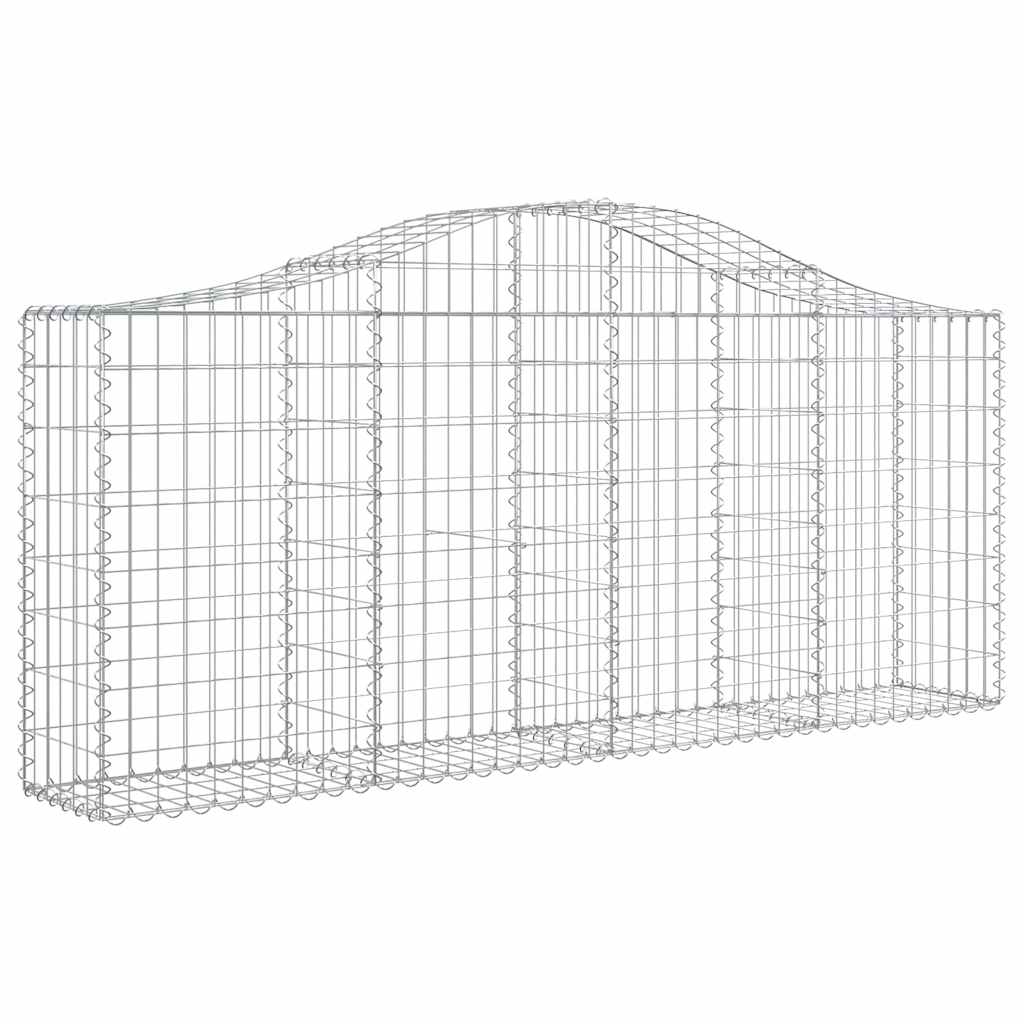 Cestas De Gaviones 30 Uds Forma De Arco Hierro 200x30x80/100 Cm_2