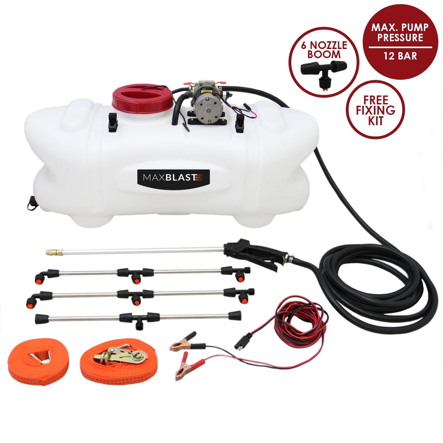 Atv Quad Pulverizador Agrícola Lanza De Mano 12v 100l De Tanque Cultivo Malezas_1
