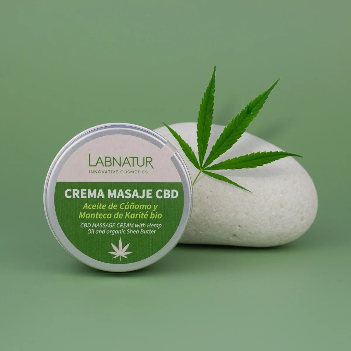 Crema de Masaje con CBD Labnatur 100 ml | Cáñamo y Karité Bio | Hidratación, Firmeza y Confort | Vegano_2