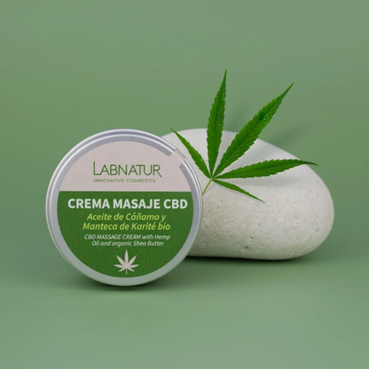 Crema de Masaje con CBD Labnatur 100 ml | Cáñamo y Karité Bio | Hidratación, Firmeza y Confort | Vegano_2