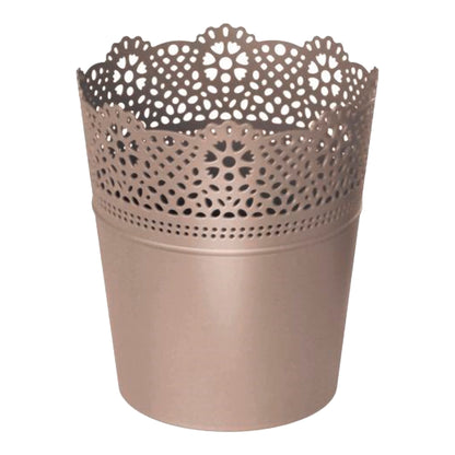 Maceta Lace , Dimensiones (mm) 160x160x185, Color Mocca_0