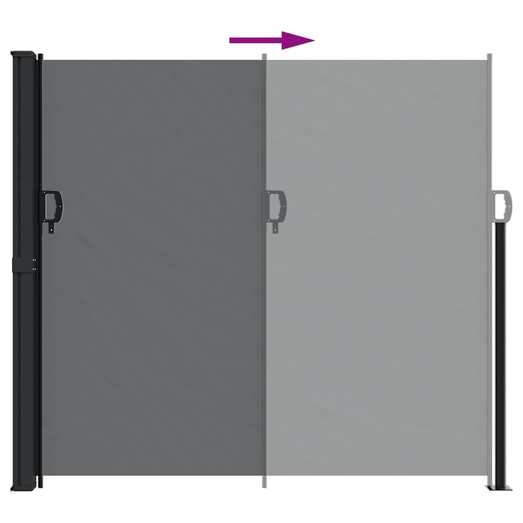 Vidaxl Toldo Lateral Retráctil Negro 180x300 Cm_4