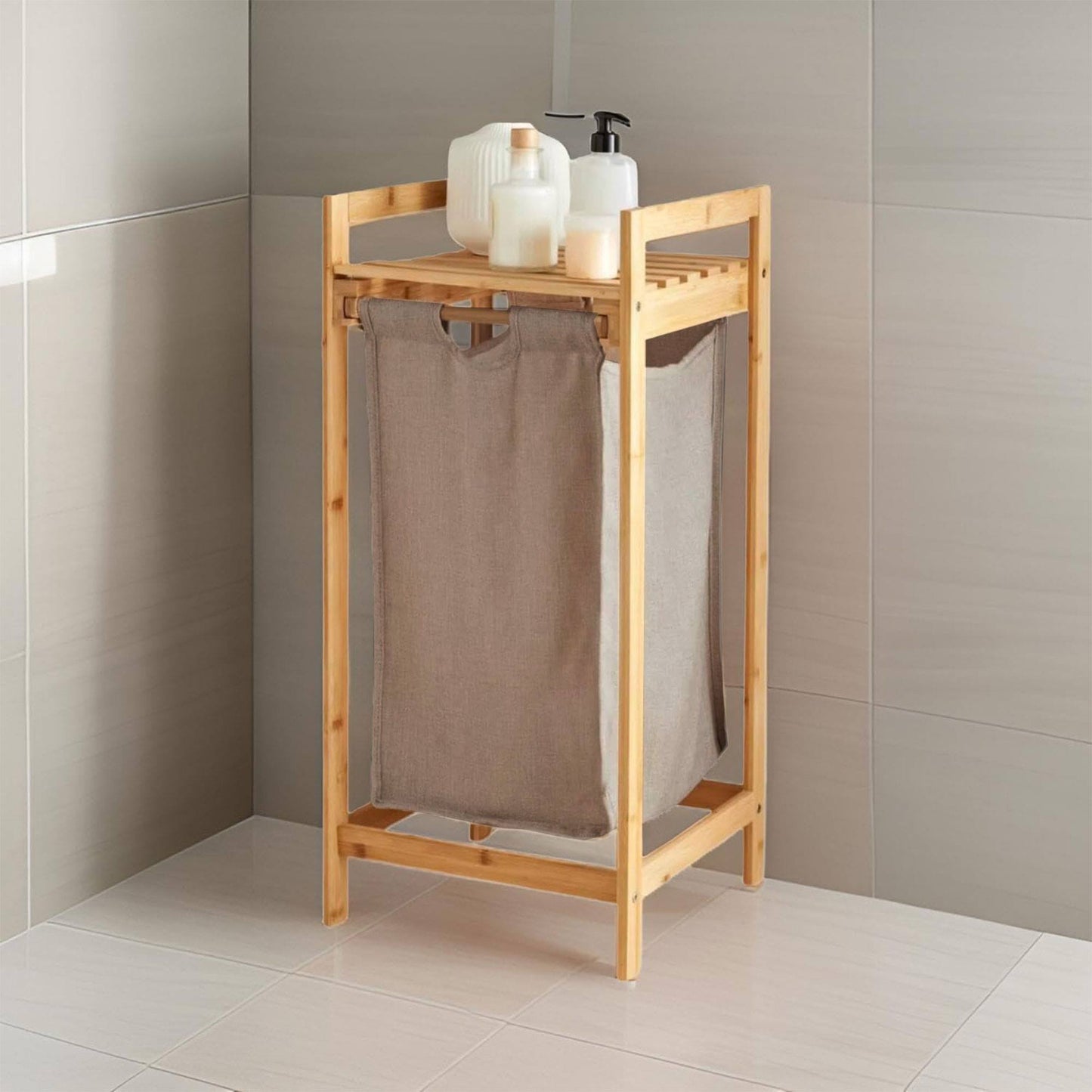 Cesto Bambú Con Estante 33x73cm_3