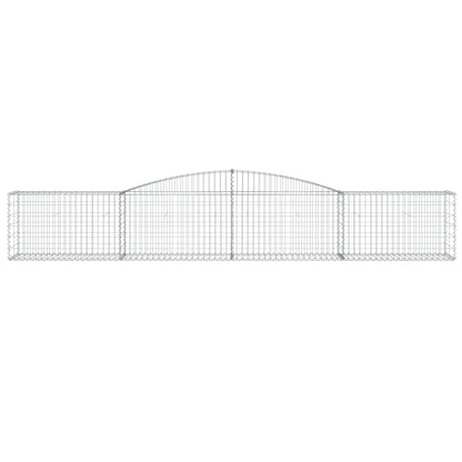 Cestas De Gaviones 7 Uds Forma De Arco Hierro 400x50x60/80 Cm_3