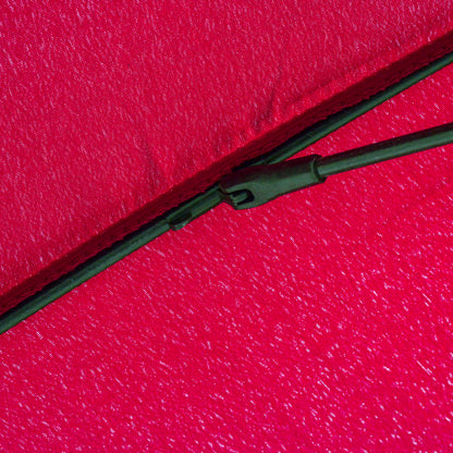 Outsunny Sombrilla Terraza Exterior Ø250 Cm Con Ángulo Inclinable Rojo Burdeos_4