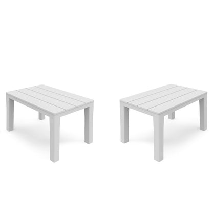 Banqueta De Exterior Nailu Polipropileno, Blanco, 60 X 45 X 39_1