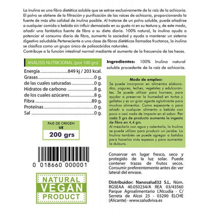 Inulina de Achicoria Salud Viva 200 g