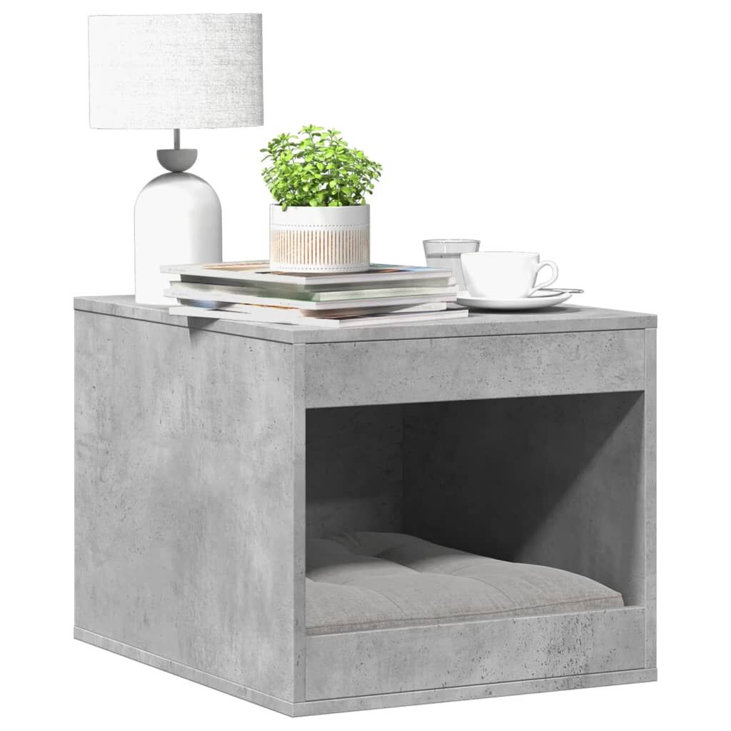 Vidaxl Mueble Arenero De Gatos Madera Gris Hormigón 47x59x42 Cm_1