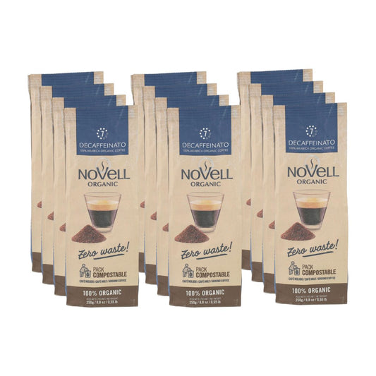 Pack 12x Café molido ECO descafeinado 250 g