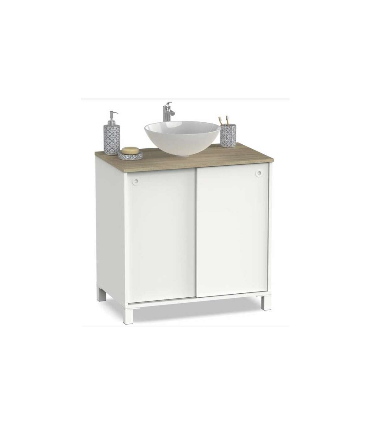 Mueble De Lavabo Sella 80cm (ancho) X 81 Cm (alto) X 51 Cm ( Fondo)_0