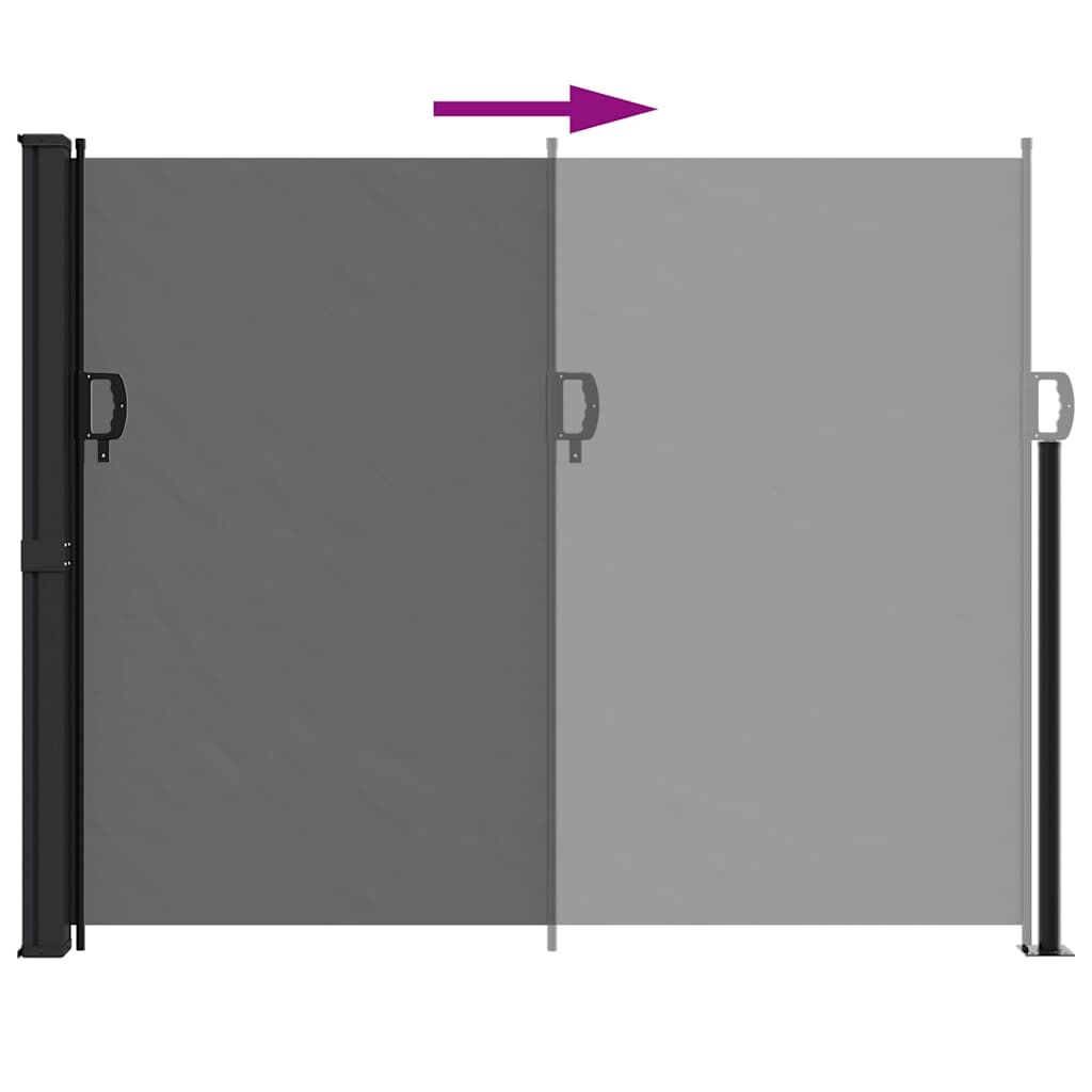 Vidaxl Toldo Lateral Retráctil Negro 160x600 Cm_4