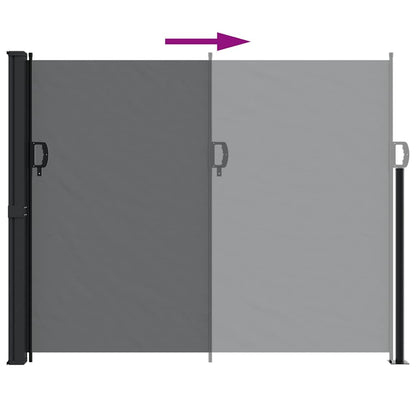 Vidaxl Toldo Lateral Retráctil Negro 160x600 Cm_4