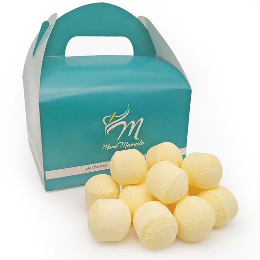 Caja 50 Mini Bombas Efervescentes Para Manicura Y Pedicura - Ablandan Durezas, Uñas Y Cutículas - Aroma Piña Colada_0