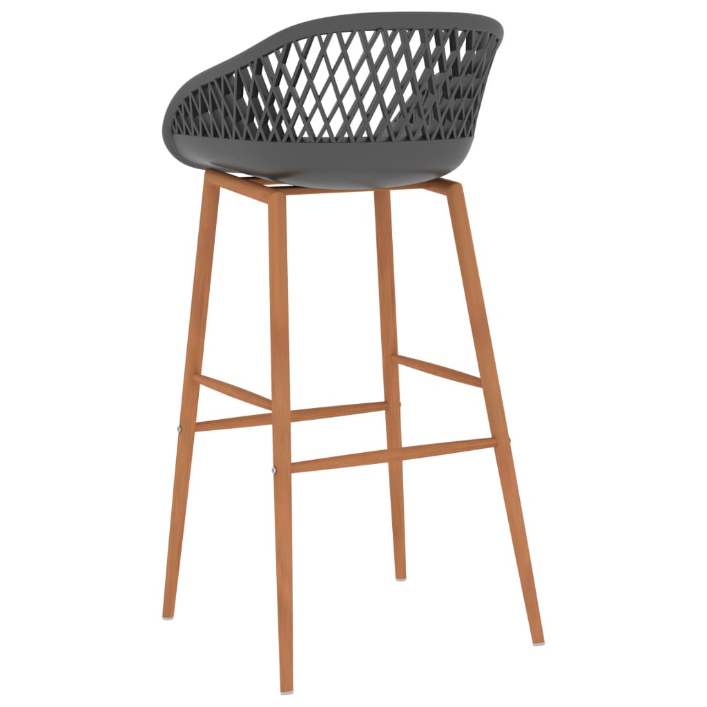 Taburetes De Cocina 2 Unidades Gris_3