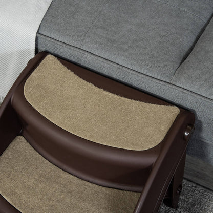 Pawhut Escalera Para Perros Plegable Con Alfombras Antideslizantes 49x38x38 Cm_3