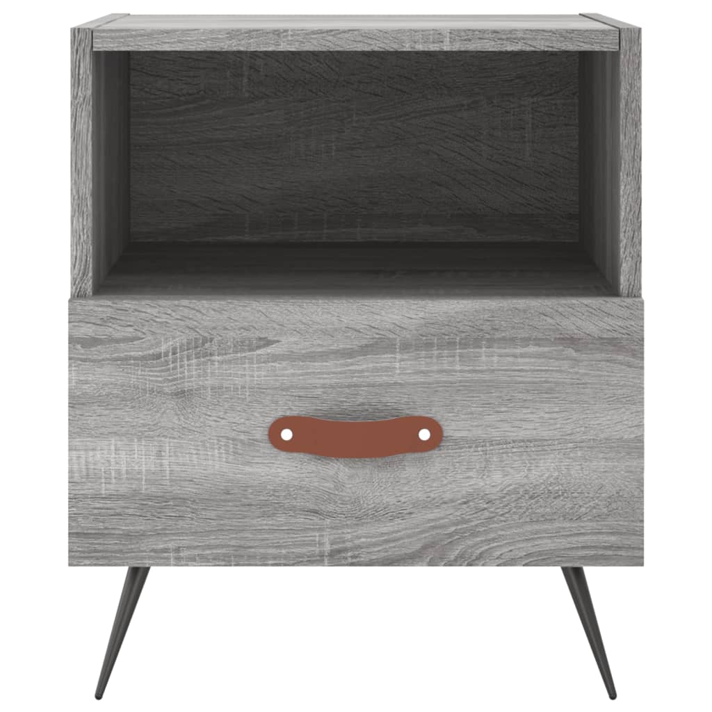 Mesitas Noche 2 Uds Madera Ingeniería Gris Sonoma 40x35x47,5 Cm_4