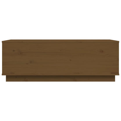 Mesa De Centro Madera Maciza De Pino Marrón Miel 100x50x35 Cm_4