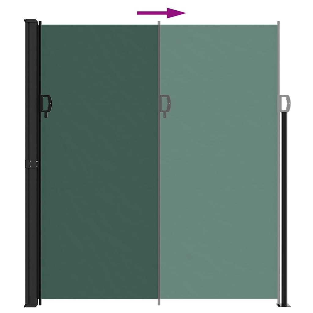 Vidaxl Toldo Lateral Retráctil Verde Oscuro 220x300 Cm_4