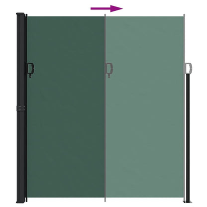 Vidaxl Toldo Lateral Retráctil Verde Oscuro 220x600 Cm_4