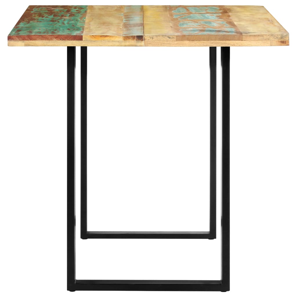 Mesa De Comedor De Madera Maciza Reciclada 140x70x76 Cm_1