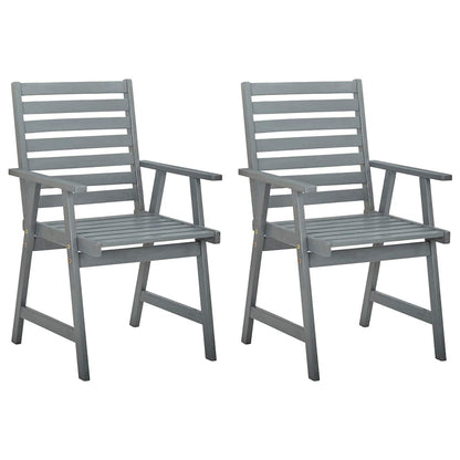 Vidaxl Sillas De Comedor Jardín 2 Uds Madera Maciza Acacia Con Cojines_1