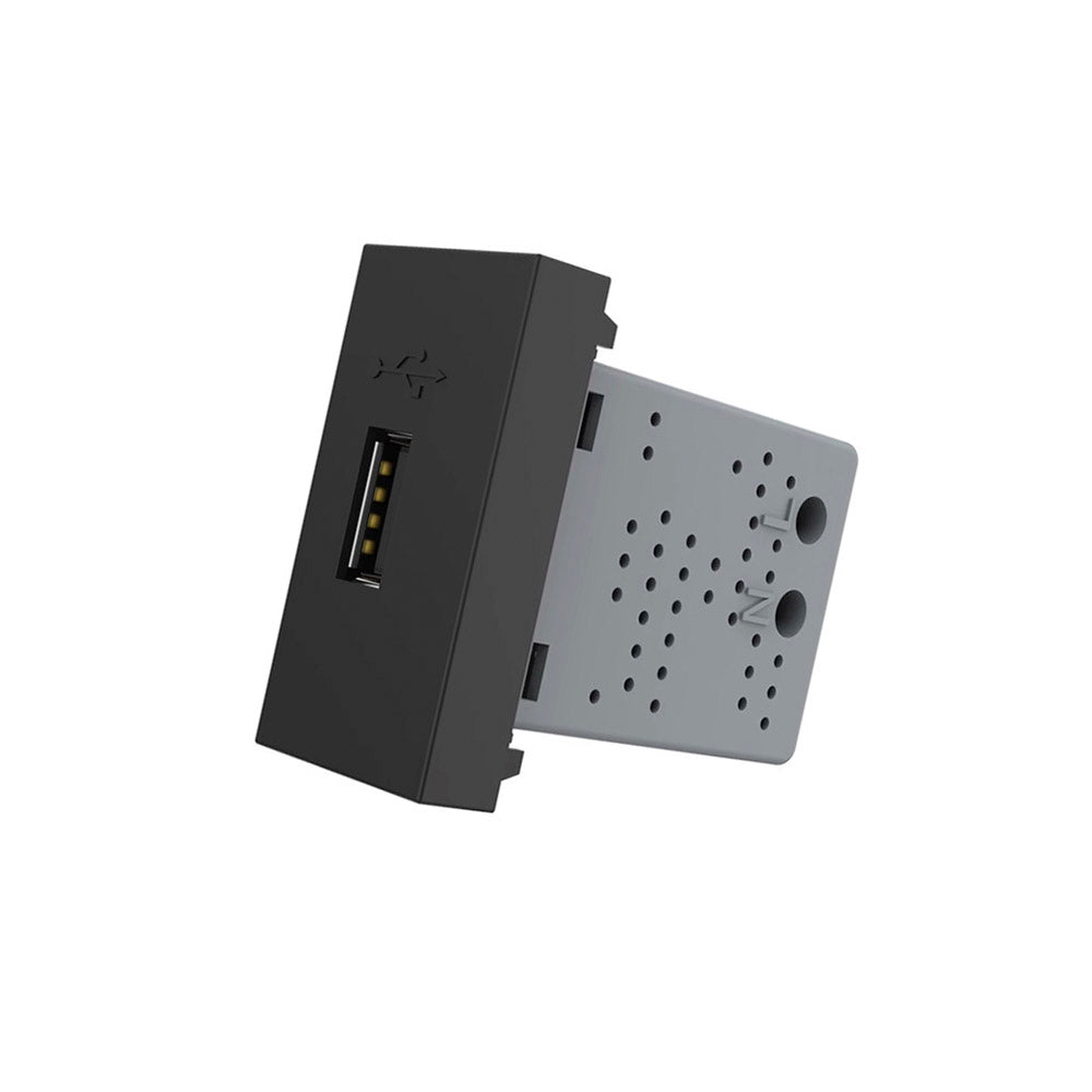 Conector Usb Negro Para Mecanismo De Empotrar_0