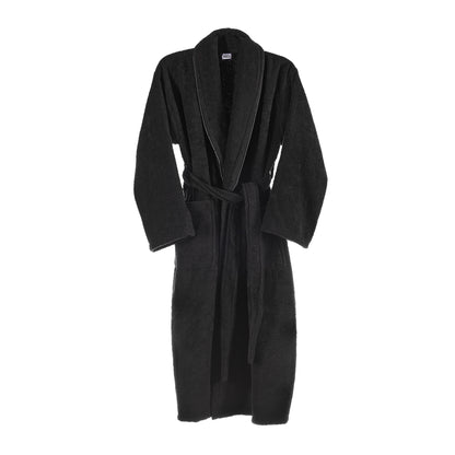 Albornoz S/m 360 Gr/m2 100% Algodón Negro_0
