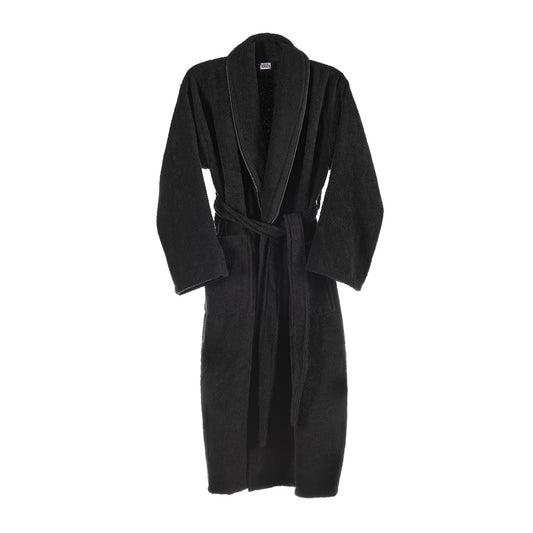 Albornoz S/m 360 Gr/m2 100% Algodón Negro_0