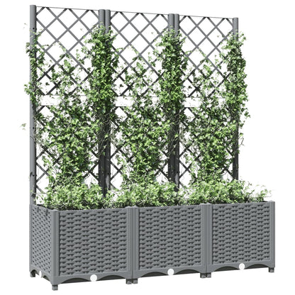 Macetero De Jardín Gris Claro 120 X 40 X 136 Cm_2