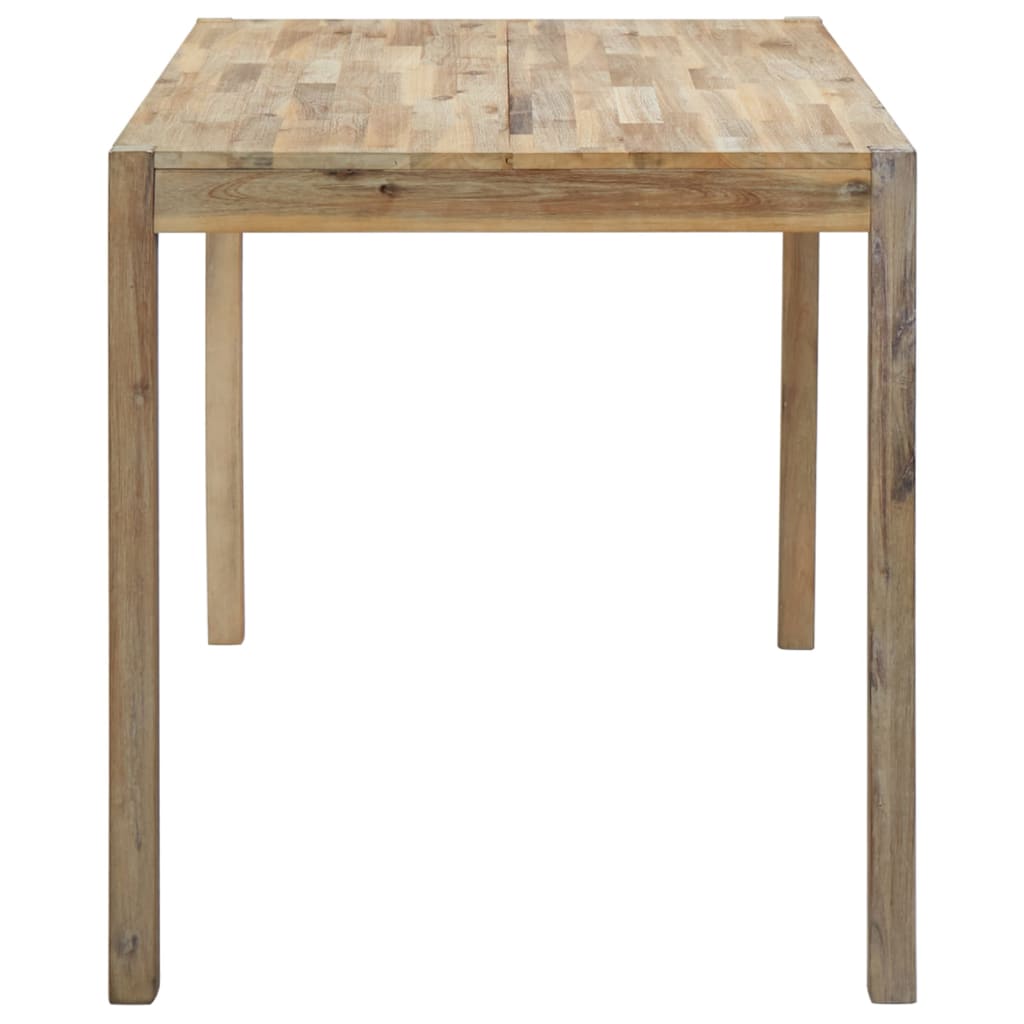 Mesa De Comedor De Madera Maciza De Acacia 120x70x75 Cm_1