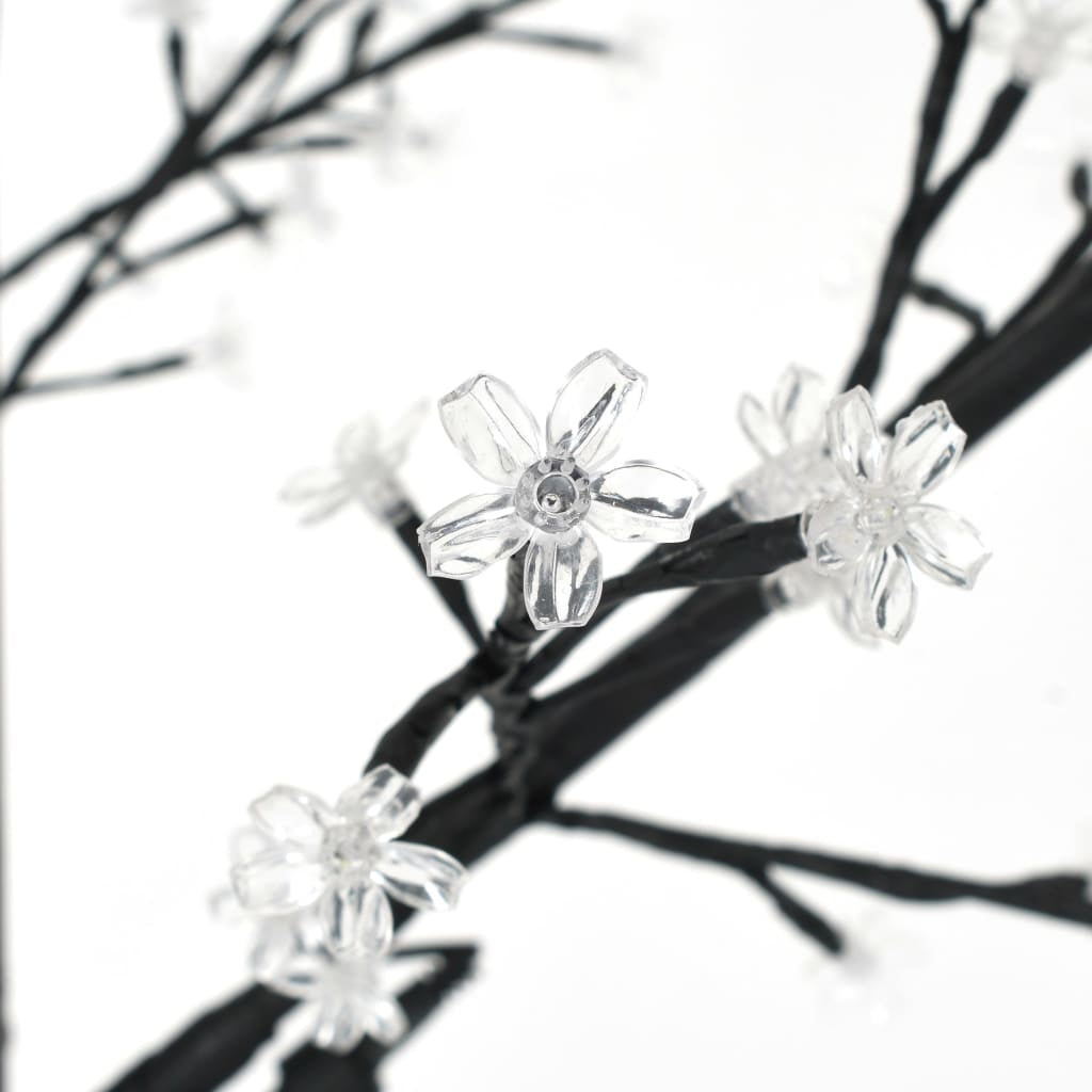 Vidaxl Árbol De Navidad 600 Leds Blanco Cálido Flores De Cerezo 300 Cm_4