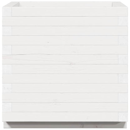 Jardinera Madera Maciza De Pino Blanco 50x50x49,5 Cm_5