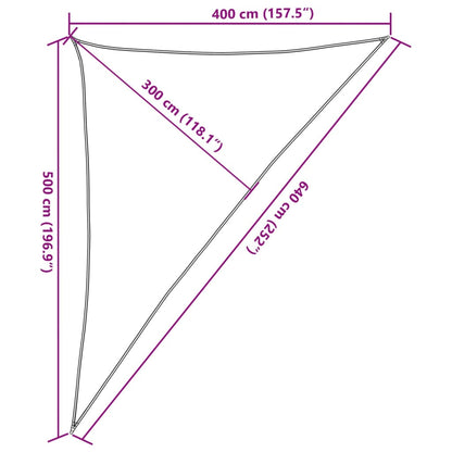 Vidaxl Toldo De Vela Poliéster Oxford 100% Gris Claro 4x5x6,4 M_2