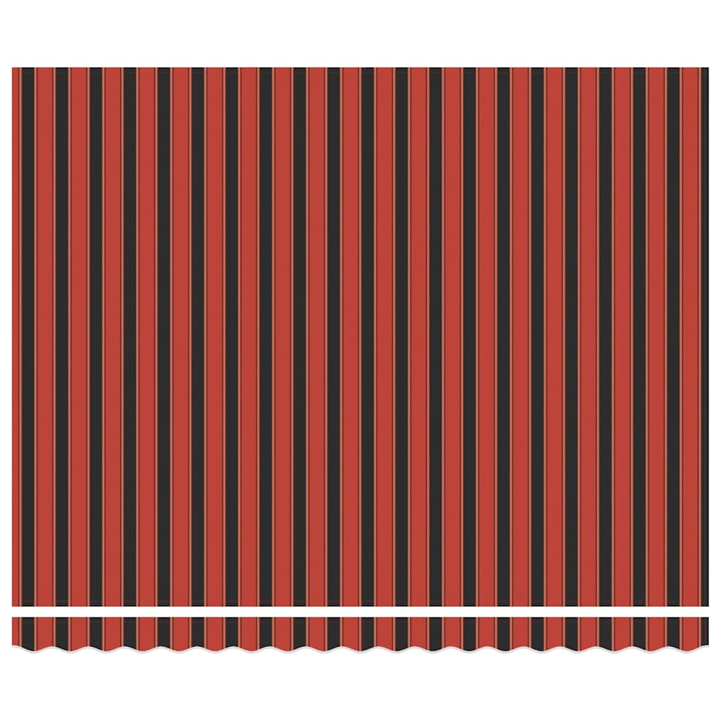 Toldo Retráctil Naranja Y Marrón 400 X 300 Cm Poliéster Y Metal_5