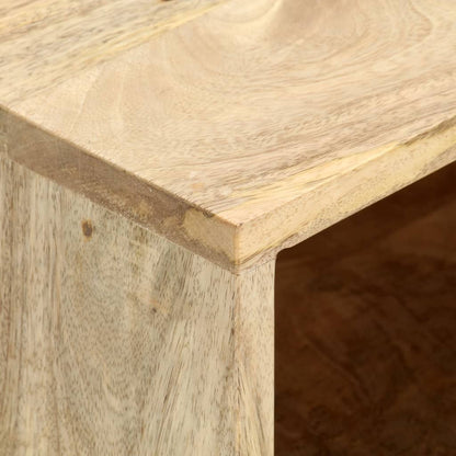 Mesa De Centro De Madera Maciza De Mango 90x50x40 Cm_2