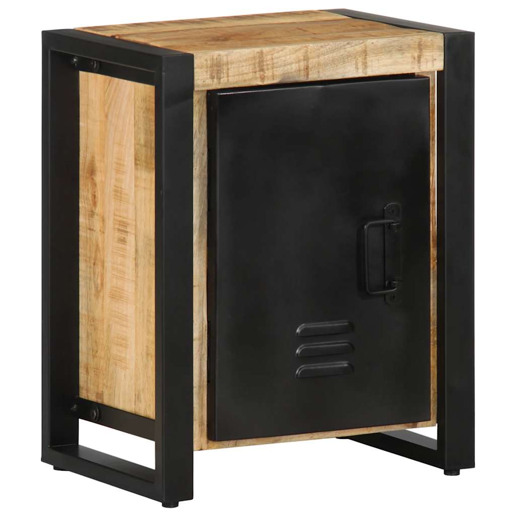 Mesita De Noche Madera Maciza Mango 40x30x51 Cm_2