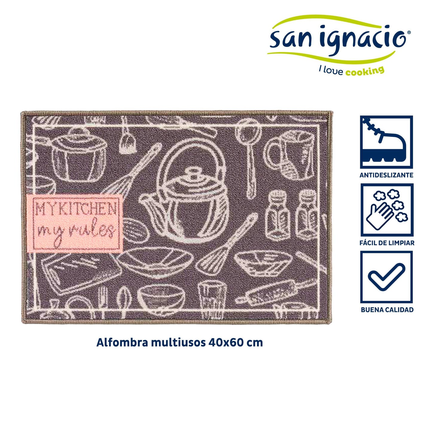 Alfombra My Kitchen Kinvara 40x60cm – Perfecta Para Cocinas Modernas