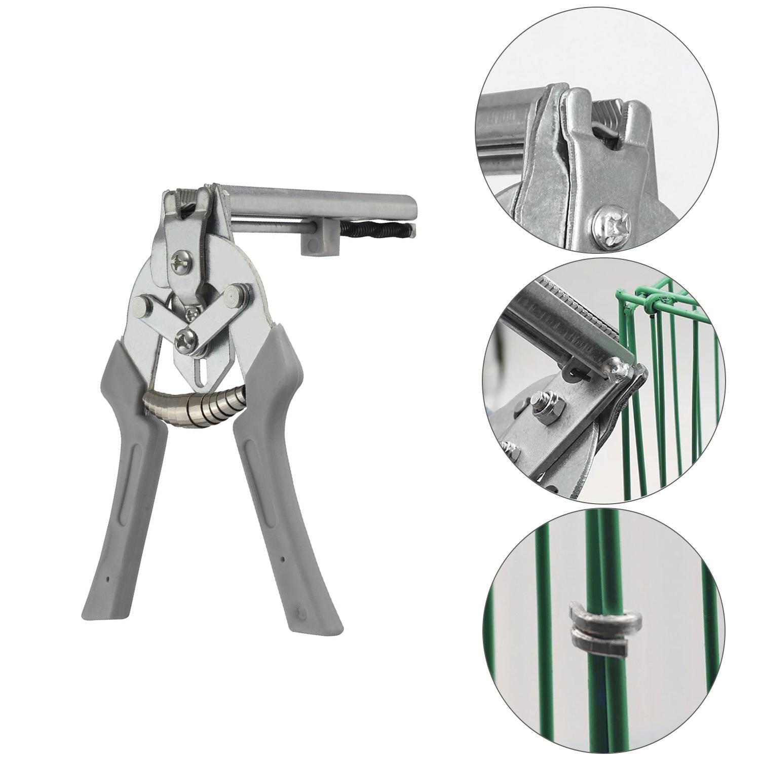 Alicates Para  Mallas / Enrejados / Cercas Con Cargador De 50 Grapas_1