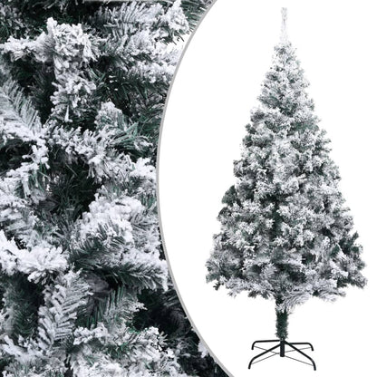 Vidaxl Árbol De Navidad Artificial Verde Con Nieve 180 Cm_0