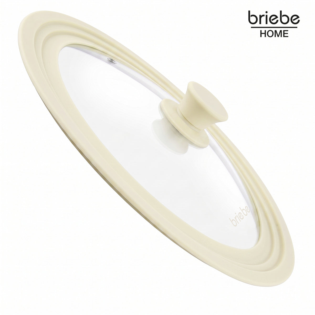 Briebe Totalid Juego De 2 Tapas De Sartén Universal Con Borde De Silicona Y Cristal Templado, Multidiámetro_3