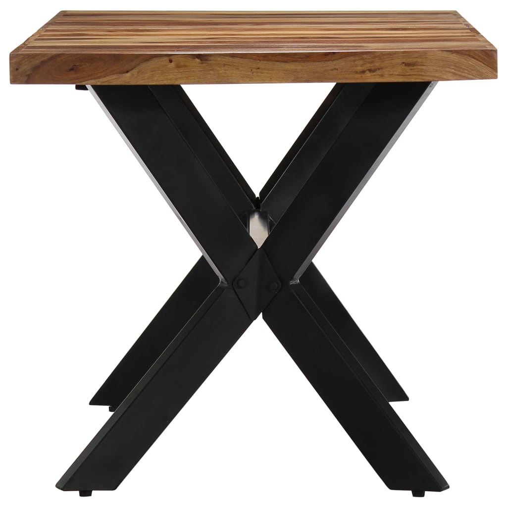 Mesa De Comedor Madera Maciza De Sheesham 140x70x75 Cm_1
