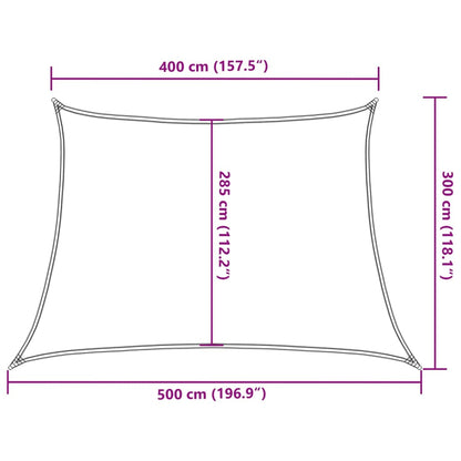 Vidaxl Toldo De Vela Blanco Hdpe 160 G/m² 4/5x3 M_2
