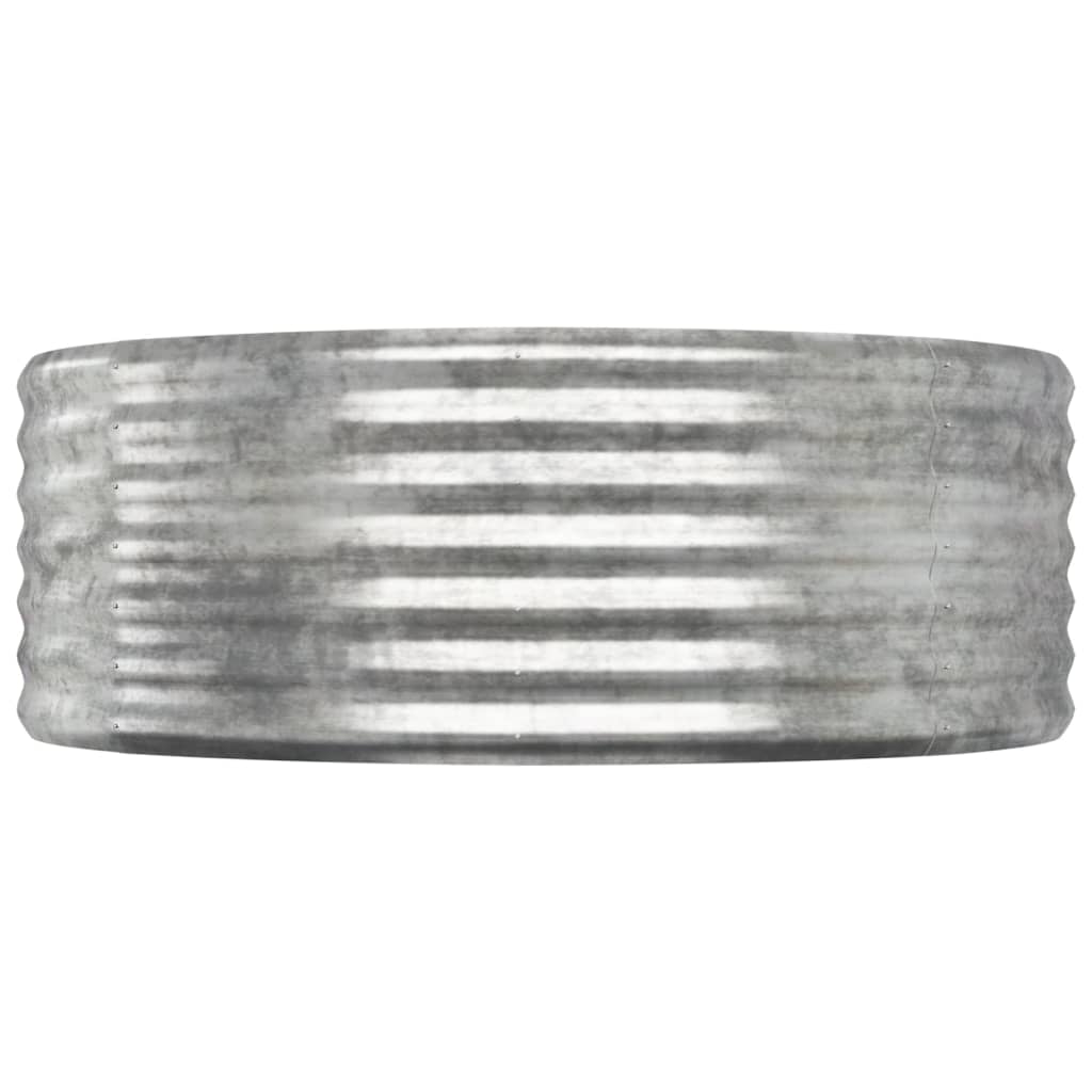Jardinera Arriate Acero Galvanizado Plata 507x100x36 Cm_3