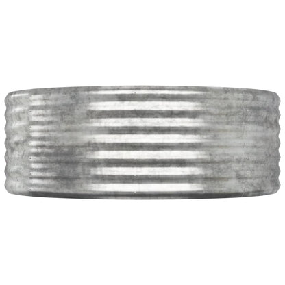Jardinera Arriate Acero Galvanizado Plata 507x100x36 Cm_3