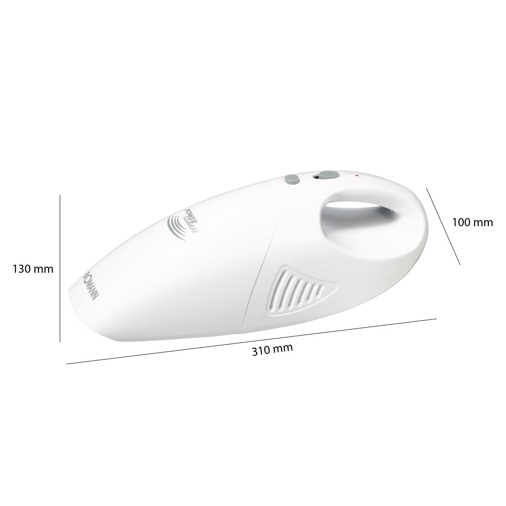 Aspiradora De Mano Sin Cable, Potente, Batería Recargable, Filtro Lavable, Sitios Difíciles Bomann Cb 967, Blanco