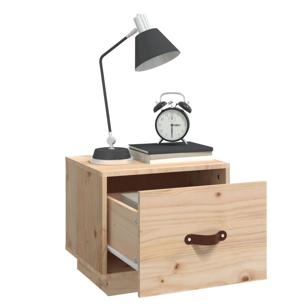 Mesitas De Noche 2 Uds Madera Maciza De Pino 40x34x35 Cm_2