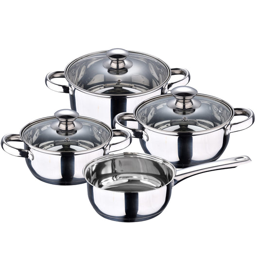 Batería De Cocina 7 Piezas San Ignacio Faro Fabricada En Acero Inoxidable Apta Para Todo Tipo De Fuegos_0