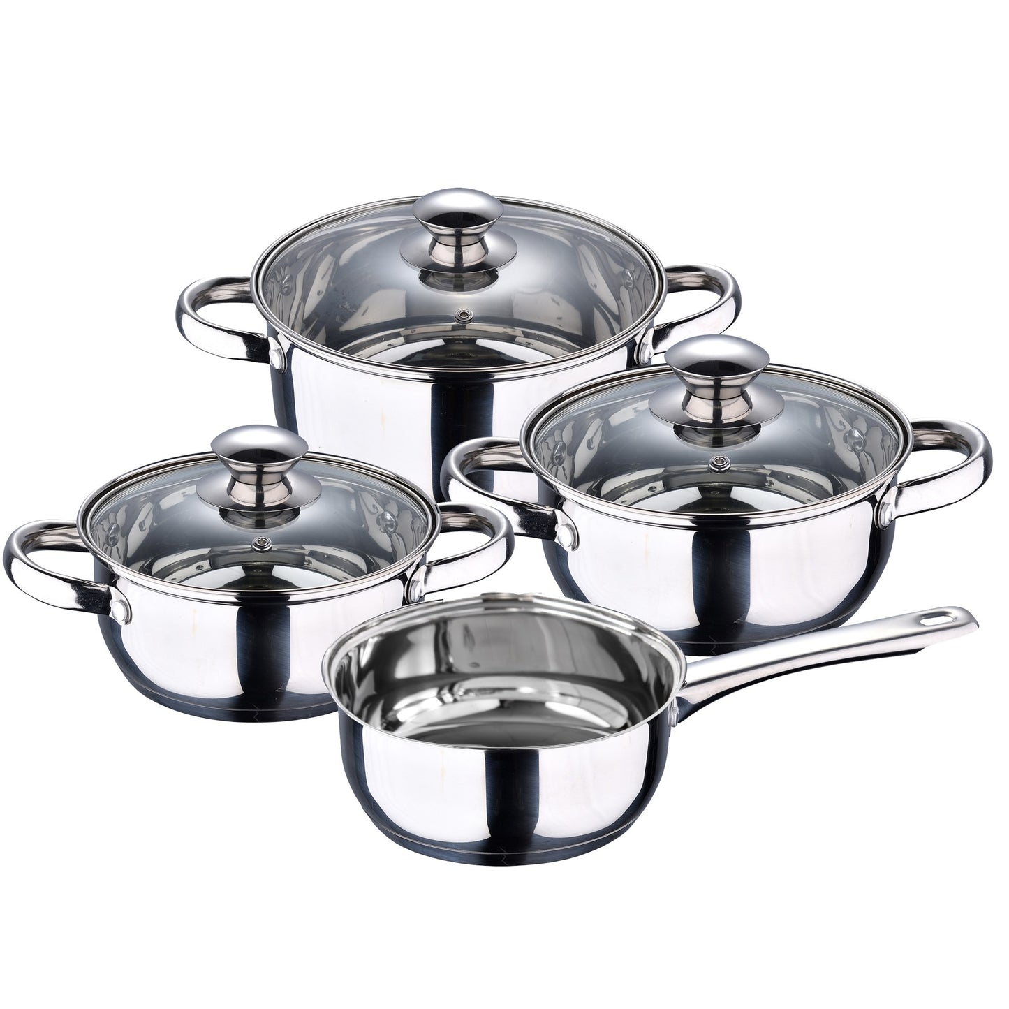Bateria De Cocina 7 Piezas San Ignacio Faro De Acero Inoxidable Con Juego De Sartenes (18/20/22/24/26/28 Cm) San Ignacio Daimiel En Aluminio Forjado_4