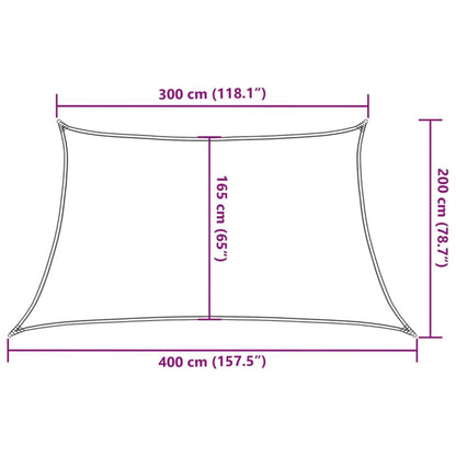 Vidaxl Toldo De Vela Hdpe Negro 160 G/m² 3/4x2 M_2